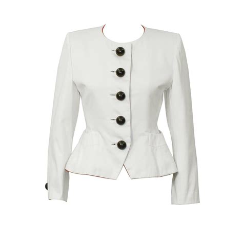 ysl white jacket